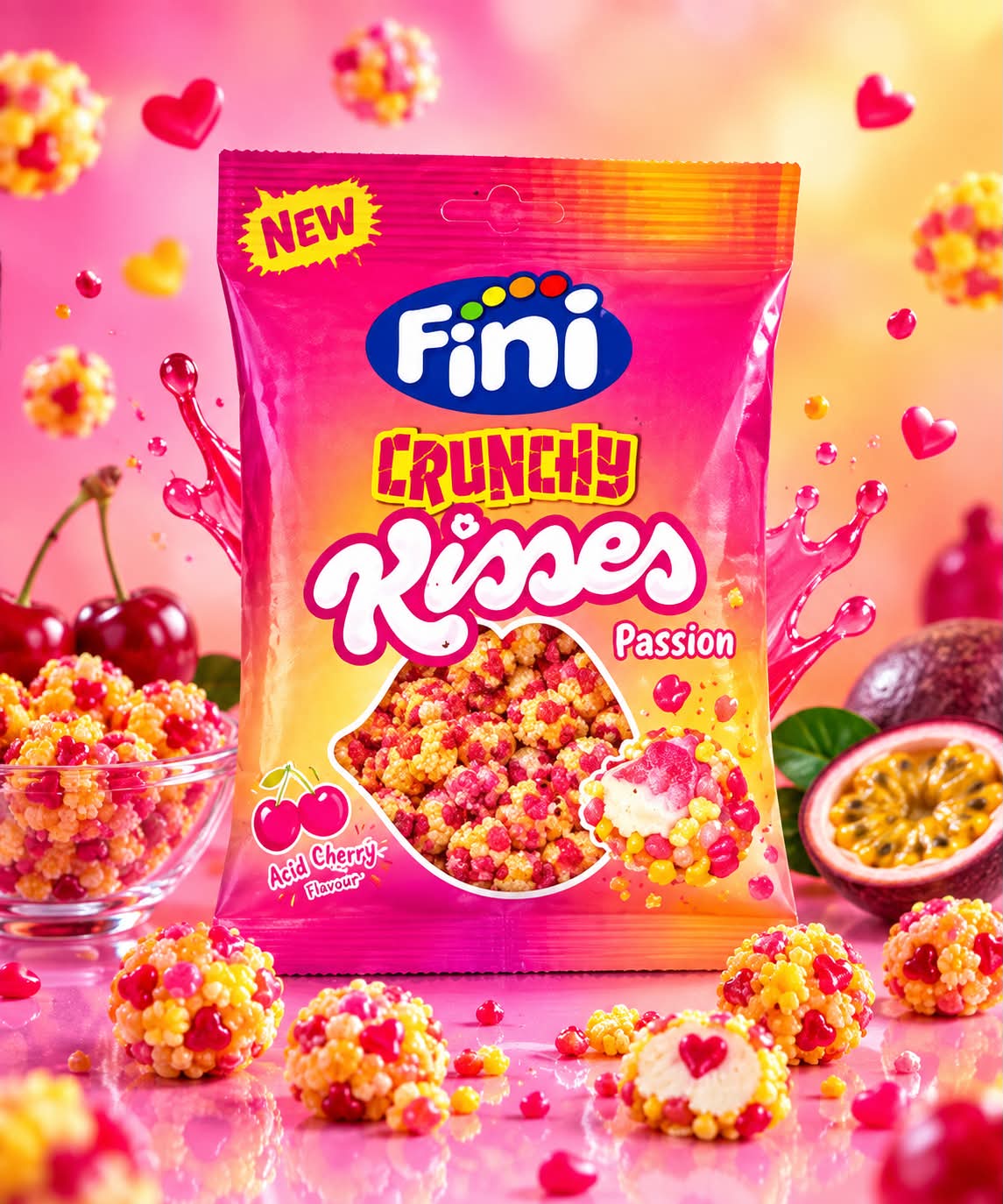 Crunchy Kisses Passion - (75g)